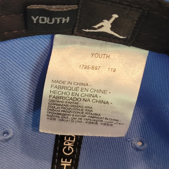 JORDAN JUMPMAN Snapback Hat, Powder Blue with Pink Embroidered Logo - Picture 7 of 7